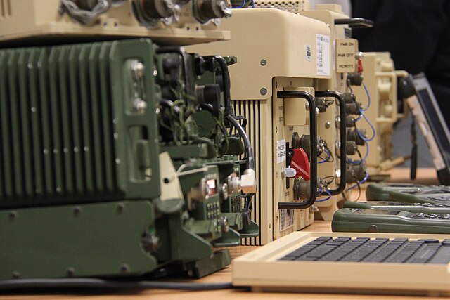 SINCGARS radios on display